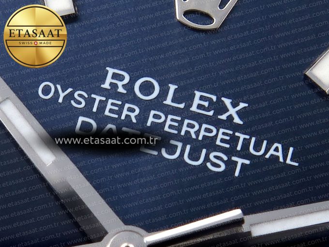 DATEJUST 41MM 126334 904 SS ARF 1:1 BEST EDITION BLUE DIAL STICKS MARKERS ON JUBILEE BRACELET SH3235 - Görsel 10