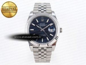 DATEJUST 41MM 126334 904 SS ARF 1:1 BEST EDITION BLUE DIAL STICKS MARKERS ON JUBILEE BRACELET SH3235 - Görsel 3