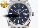 Rolex DATEJUST 41MM 126334  BLUE DIAL STICKS MARKERS ON JUBILEE SH3235 - Görsel 4