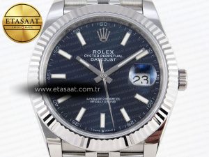 DATEJUST 41MM 126334 904 SS ARF 1:1 BEST EDITION BLUE DIAL STICKS MARKERS ON JUBILEE BRACELET SH3235 - Görsel 4