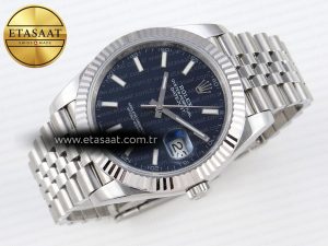 DATEJUST 41MM 126334 904 SS ARF 1:1 BEST EDITION BLUE DIAL STICKS MARKERS ON JUBILEE BRACELET SH3235 - Görsel 6