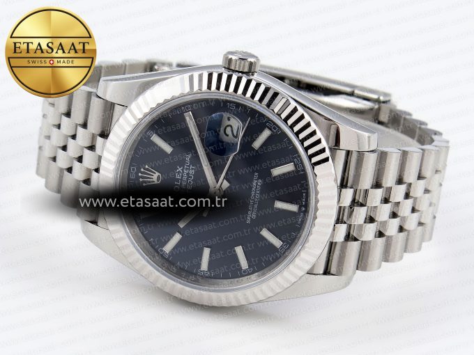 DATEJUST 41MM 126334 904 SS ARF 1:1 BEST EDITION BLUE DIAL STICKS MARKERS ON JUBILEE BRACELET SH3235 - Görsel 7