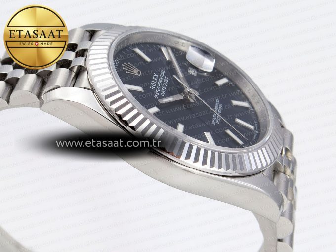 DATEJUST 41MM 126334 904 SS ARF 1:1 BEST EDITION BLUE DIAL STICKS MARKERS ON JUBILEE BRACELET SH3235 - Görsel 9