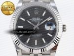 DATEJUST 41MM 126334 904 SS ARF 1:1 BEST EDITION GRAY DIAL STICKS MARKERS ON JUBILEE BRACELET SH3235 - Görsel 4