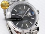 DATEJUST 41MM 126334 904 SS ARF 1:1 BEST EDITION GRAY DIAL STICKS MARKERS ON JUBILEE BRACELET SH3235 - Görsel 5