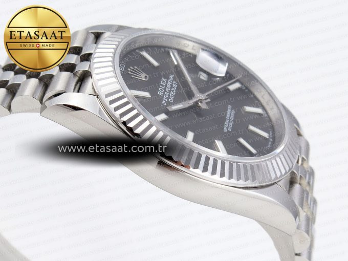 DATEJUST 41MM 126334 904 SS ARF 1:1 BEST EDITION GRAY DIAL STICKS MARKERS ON JUBILEE BRACELET SH3235 - Görsel 9
