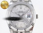 DATEJUST 41MM 126334 904 SS ARF 1:1 BEST EDITION SILVER DIAL STICKS MARKERS ON JUBILEE BRACELET SH3235 - Görsel 4