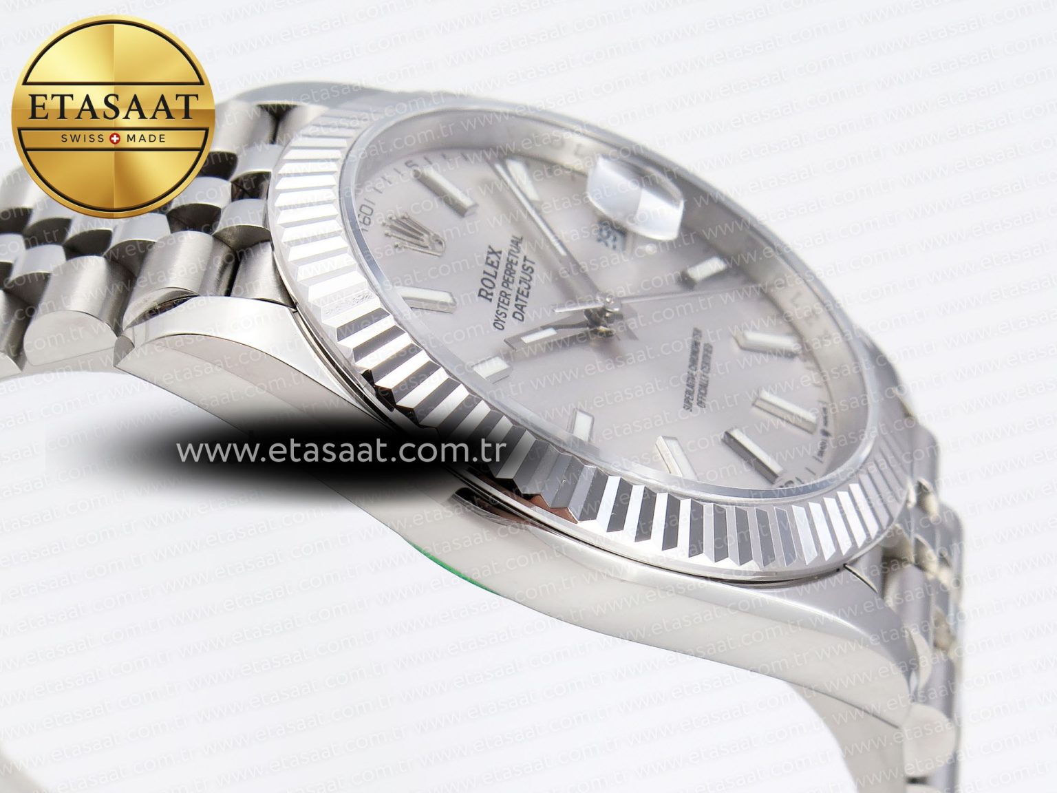 DATEJUST 41MM 126334 904 SS ARF 1:1 BEST EDITION SILVER DIAL STICKS MARKERS ON JUBILEE BRACELET SH3235 - Görsel 9