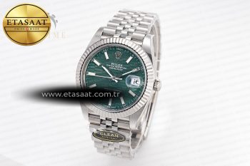 DateJust 41MM 126334 SS Clean Factory 1:1 Best Edition Green Fluted Dial on SS Jubilee Bracelet VR3235