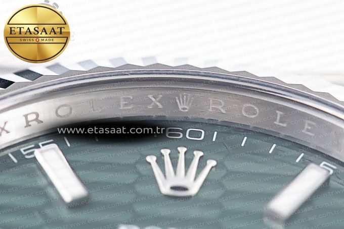 DateJust 41MM 126334 SS Clean Factory 1:1 Best Edition Green Fluted Dial on SS Jubilee Bracelet VR3235 - Görsel 7