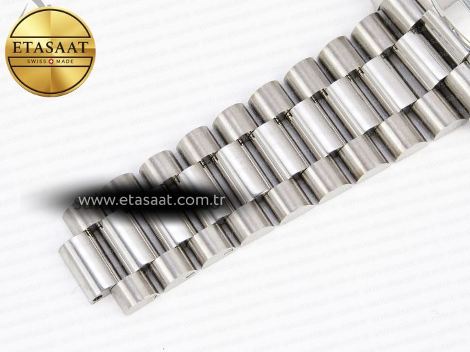 DAY-DATE 40MM 228239 BP NEW DIAL VERSION 904 SS ICE BLUE STICK MARKERS DIAL ON SS PRESIDENT BRACELET A2836 - Görsel 22
