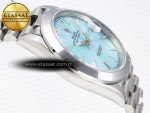 DAY-DATE 40MM 228239 BP NEW DIAL VERSION 904 SS ICE BLUE STICK MARKERS DIAL ON SS PRESIDENT BRACELET A2836 - Görsel 7