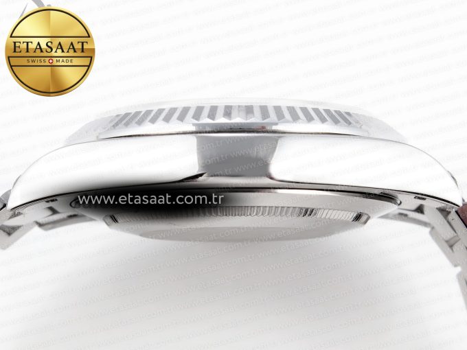 DAY DATE 40MM 228239 SS BP MAKER 1:1 BEST EDITION WHITE METEORITE DIAL T CRYSTAL MARKERS ON SS PRESIDENT BRACELET A2836 - Görsel 10