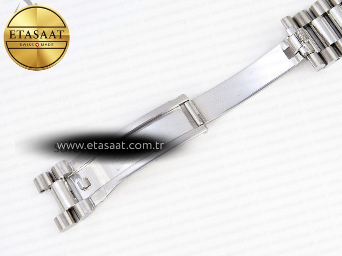 DAY DATE 40MM 228239 SS BP MAKER 1:1 BEST EDITION WHITE METEORITE DIAL T CRYSTAL MARKERS ON SS PRESIDENT BRACELET A2836 - Görsel 29