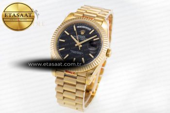 Day-Date II 228238 YG GMF 1:1 Best Edition Black Dial on YG Bracelet A2836