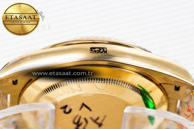Day-Date II 228238 YG GMF 1:1 Best Edition Black Dial on YG Bracelet A2836 - Görsel 14