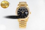 Day-Date II 228238 YG GMF 1:1 Best Edition Black Dial on YG Bracelet A2836 - Görsel 3