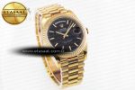 Day-Date II 228238 YG GMF 1:1 Best Edition Black Dial on YG Bracelet A2836 - Görsel 4