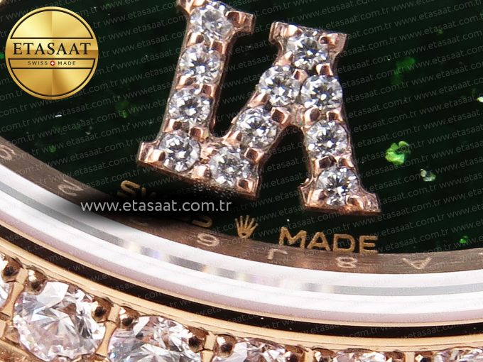 DayDate 36mm RG/RG Pres Dia Green Dial RAF A2836 - Görsel 12