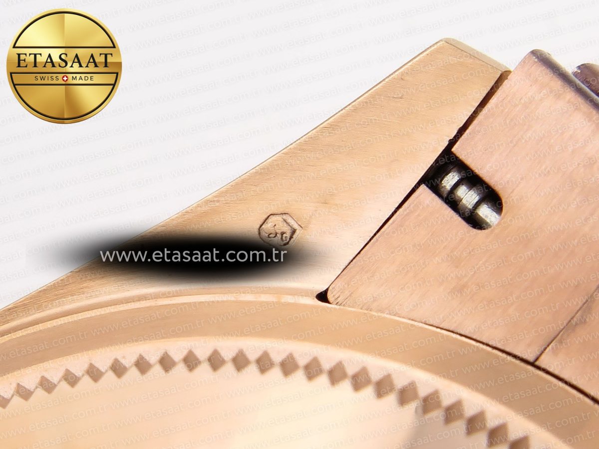Rolex DayDate 36mm RG/RG Pres Dia Green Dial RAF A2836 - Görsel 22