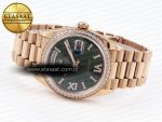 DayDate 36mm RG/RG Pres Dia Green Dial RAF A2836 - Görsel 6