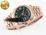 DayDate 36mm RG/RG Pres Green Dial RAF A2836 - Görsel 6