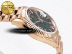 Rolex DayDate 36mm RG/RG Pres Green Dial RAF A2836 - Görsel 9