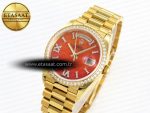 DayDate 36mm YG/YG Pres Dia Orange Gradient Dial RAF A2836