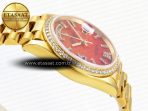 Rolex DayDate YG/YG Pres Dia Orange Gradient Dial RAF A2836 - Görsel 9