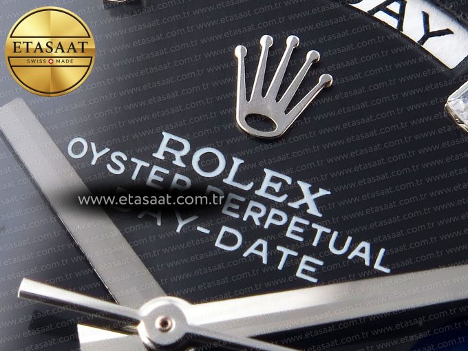 Rolex DayDate 40 BLACK CRYSTA BRACELET A2836 - Görsel 23