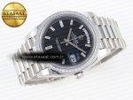 Rolex DayDate 40 BLACK CRYSTA BRACELET A2836 - Görsel 6