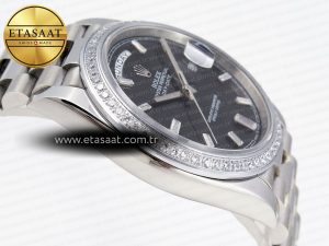 Rolex DayDate 40 BLACK CRYSTA BRACELET A2836 - Görsel 9