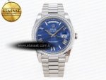 Rolex DayDate 40 BLUE ROMAN DIAMONDS A2836 - Görsel 3