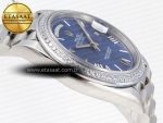 Rolex DayDate 40 BLUE ROMAN DIAMONDS A2836 - Görsel 7