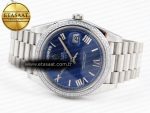 Rolex DayDate 40 BLUE ROMAN DIAMONDS A2836 - Görsel 9