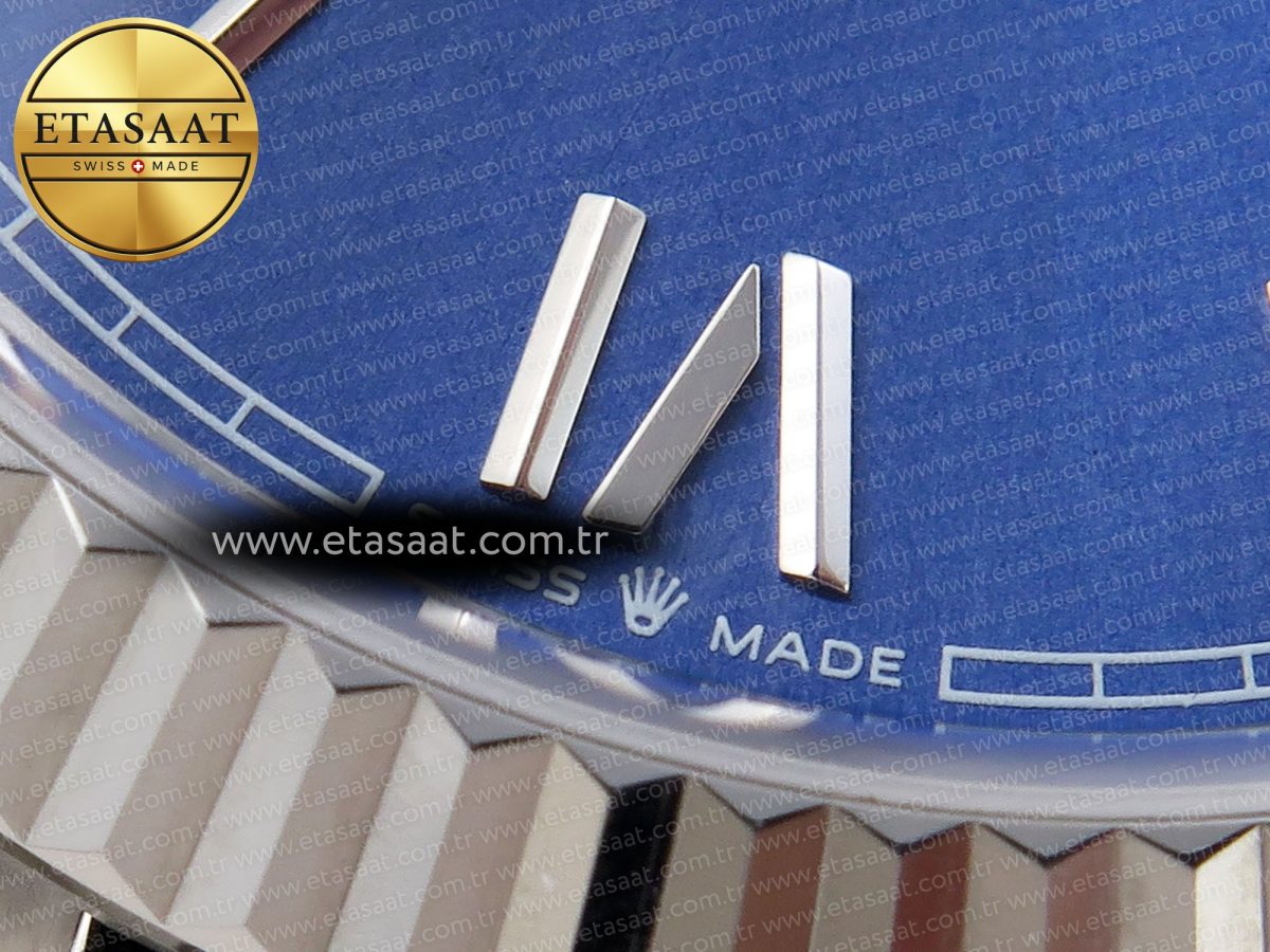 Rolex DayDate 40 BLUE ROMAN BRACELET A2836 - Görsel 25