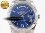 Rolex DayDate 40 BLUE ROMAN BRACELET A2836 - Görsel 4