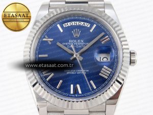 Rolex DayDate 40 BLUE ROMAN BRACELET A2836 - Görsel 4