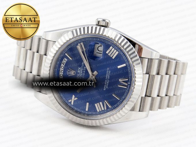 Rolex DayDate 40 BLUE ROMAN BRACELET A2836 - Görsel 6