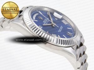 Rolex DayDate 40 BLUE ROMAN BRACELET A2836 - Görsel 9