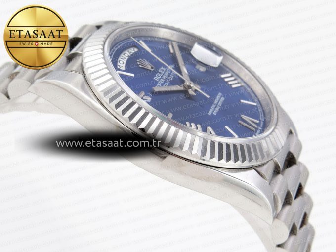 Rolex DayDate 40 BLUE ROMAN BRACELET A2836 - Görsel 9