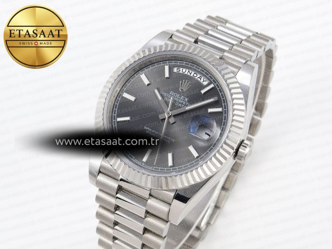 Rolex DayDate 40 GRAY STICK DIAL A2836 - Görsel 2