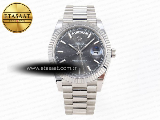 Rolex DayDate 40 GRAY STICK DIAL A2836 - Görsel 3