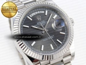 Rolex DayDate 40 GRAY STICK DIAL A2836 - Görsel 5