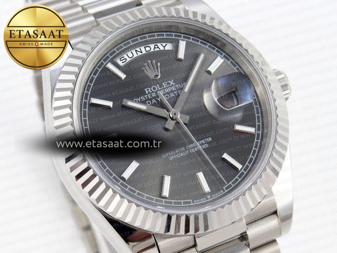 Rolex DayDate 40 GRAY STICK DIAL A2836 - Görsel 5