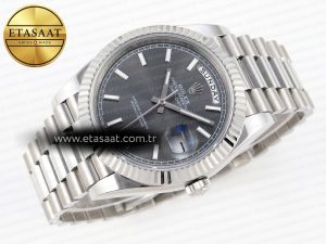 Rolex DayDate 40 GRAY STICK DIAL A2836 - Görsel 7