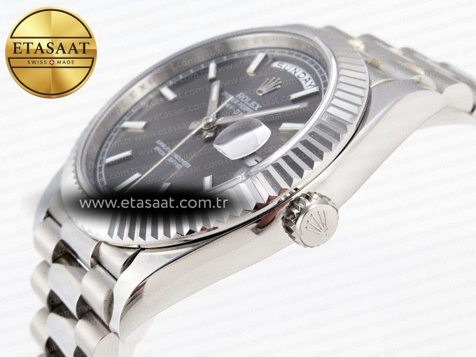Rolex DayDate 40 GRAY STICK DIAL A2836 - Görsel 8