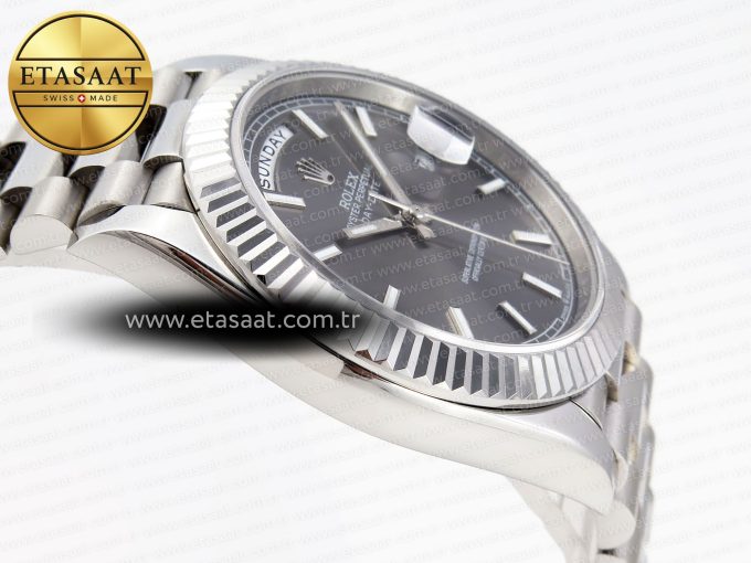 Rolex DayDate 40 GRAY STICK DIAL A2836 - Görsel 9