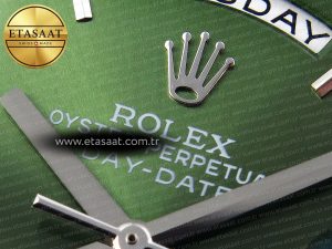 Rolex DayDate 40 GREEN ROMAN BRACELET A2836 - Görsel 23