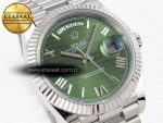 Rolex DayDate 40 GREEN ROMAN BRACELET A2836 - Görsel 5